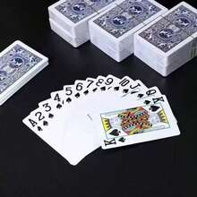 1/2/5pcs Waterproof Standard Playing Cards Set, Anti-Bend Paper Material, Suitable For Halloween, Christmas, Birthday, Holiday Games, Parties, Entertainment And Card Games, Outdoor Fun, Holiday Gifts, Playing Cards, Party Games, Play, Gift Cards (Random Back Pattern), April Fools' Day, Valentine's Day Gifts - Multicolor - View 2