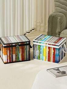 1pc Transparent PVC Storage Box, Foldable With Transparent Window Storage Bag, Extra Large Durable Transparent Storage Bin, Thickened Waterproof Rectangular Storage Box, Suitable For Books, Toys, Stationery And Snacks, Space-Saving Home And Classroom Storage, Practical Holiday Gift Choice, Bedroom Decor, Back To School, Autumn Decor, School Supplies - View 6