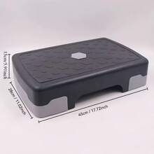 17.7" Stretch Exercise Step Platform | 2-Speed Adjustable Height (3"/5.1"), Home/Office/Indoor Gym Fitness Equipment, Lightweight Space-Saving Balance Training Device, PP Material, Suitable For Daily Aerobic Exercise And Balance Training - Multicolor - View 8