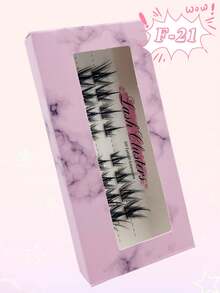 24PCS CC-Curl Natural Lash Clusters Eyelash Clusters Wispy Lashes Clusters Cluster Eyelash Extensions Individual Lashes DIY Lash Natural Look - CC - View 4