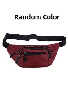 Men's Diagonal Shoulder Bag, Men's Waist Bag, Belt Bag (Zipper Direction Random) - Multicolor - View 15