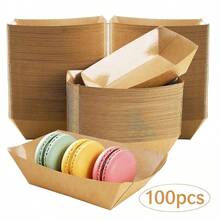 Disposable Serving Trays - Brown - View 9