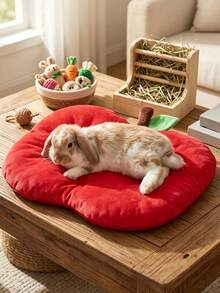 1 buah Bantal Tidur Hewan Peliharaan Berbentuk Apel yang Lucu, Alas Istirahat Lembut untuk Kelinci, Marmut, Hamster, dan Hewan Peliharaan Kecil, Cocok untuk Istirahat Sehari-hari, Dekorasi yang Menarik, Pilihan Hadiah Sempurna untuk Pecinta Hewan Peliharaan Kecil - Merah - View 4