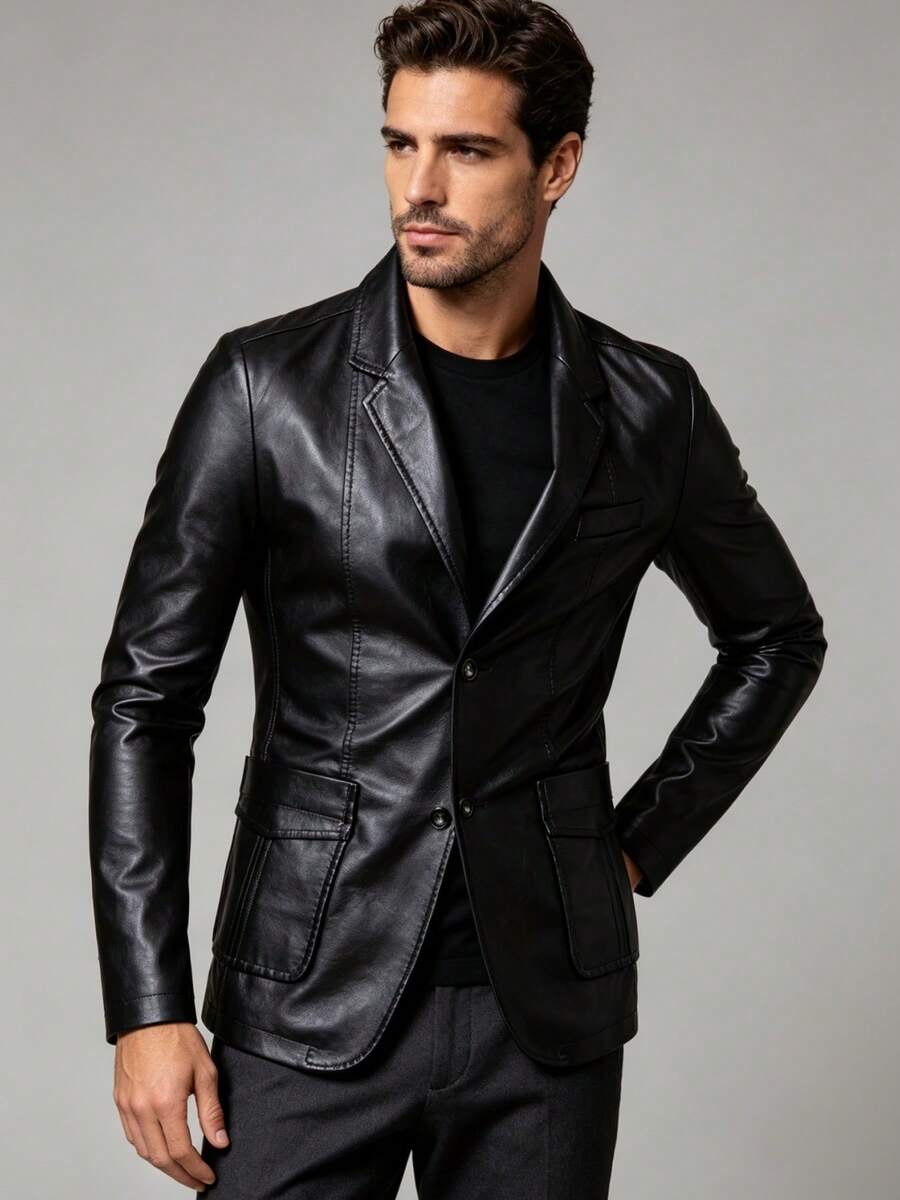 Men Blazers - Black - View 1