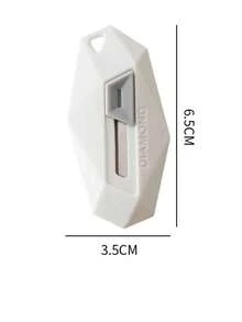 Diamond Design Portable Letter Opener, Professional Home Art Tool With Auto-Retract Function, Can Be Used As Fridge Magnet, Anti-Stick Tool For Opening Packages And Cardboard Boxes, Mini Durable Multi-Function - A - View 10