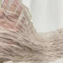 1pc Women's Solid Color Breathable Ruffle Scarf New Fashion Elastic Pleated Silk Scarf Daily Outing Headscarf - Multicolor - View 15