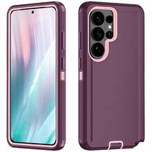 Military-Grade Shockproof Heavy-Duty Full-Body Protective Phone Case, Anti-Scratch Durable 3-In-1 Protective Cover For IPhone, Galaxy, HONOR And Other Smartphones Birthday Gift - Wine Red Powder - View 118