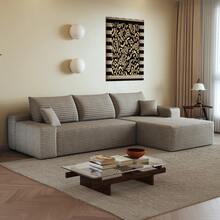 270cm Corner Sofa Chaise Lounge Camel Modular No Assembly - 駱駝牌三座 - 查看 4