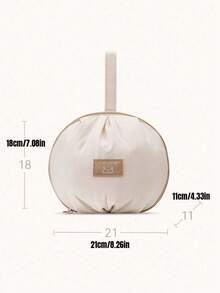 1pc/2pcs Round Waterproof Multi-Pocket Storage Bag, Lightweight Fabric Underwear Organizer, Minimalist Solid Color Round Shape, Portable Classification Storage Function, Travel Bra Socks Pouch Suitable For Vacation, Camping, Back To School - Multicolor - View 7