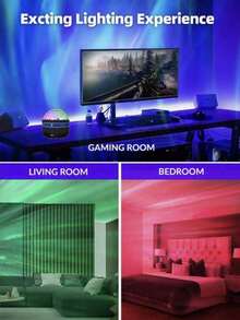 GYJAETM Aurora Projection Lamp, USB Powered LED Comet Effect Lighting Device With Remote Control, Bedroom Starry Sky Projection Equipment, Suitable For Parties, Birthday Parties, Christmas Gifts And Bedroom Home Decor, Can Be Used As Holiday Gift - Multicolor - View 8