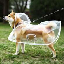 1pc Transparent Waterproof Dog Raincoat, Windproof And Waterproof, Suitable For Small, Medium And Large Dogs, Pet Raincoat, Suitable For Small And Medium Dogs, Teddy Bear And Bichon Frise For Rainy Day Walks (Recommended To Buy One Size Larger; Please Measure Your Pet's Body Size Before Purchasing To Ensure Comfortable Fit) - Multicolor - View 8