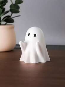 Cute Ghost Pen Holder, Creative Desktop Pen Rack, Resin Ghost Shaped Pen Storage Box, Fun Office Desk Decor, Suitable For Home, School, Office, Can Be Used As A Spooky Style Gift - Various - View 5
