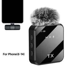 Portable Wireless Mini Lavalier Microphone, Compatible With IOS And Android, Professional Noise Reduction Recording, Suitable For Vlog, Podcast, Live Streaming, Content Creators (50mAh/230mAh/300mAh 3.7V Rechargeable Lithium Battery, Random Batch Shipment) - Black - View 21