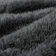 Aviana Ottoman Plush Fabric - Grey - 灰色 - 查看 5