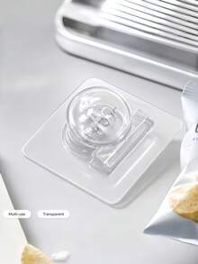 Transparent Self-Adhesive Wall-Mounted Spring Clips, No-Drill Strong Adhesive Wall Clips, Reusable Multi-Purpose Clips For Snack Bags, Towels, Notes, Kitchen Bathroom Home Storage - Multiple Styles - View 7