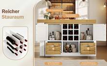 Expandable Sideboard White - Storage And Dining Table Space In Wood For Dining Room And Living Room - 白色 - 查看 8