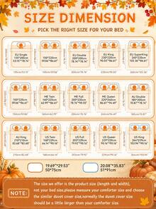 2/3pcs Halloween Thanksgiving Pumpkin Ghost Duvet Cover Set, Soft Breathable Anti-Pilling All-Season Bedding, No Insert, Wrinkle Resistant, Machine Washable, For Single Double Queen King Beds, Multiple Colors, Autumn Bedroom Decor, Holiday Gift - Multicolor - View 3