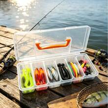 1 Large Box And 6 Small Boxes Assembled Outdoor Fishing Tackle Storage Box, Fishing Lure Storage Box, Multi-Functional Fishing Tackle And Lure Storage Box, Suitable For Fishing, Sea Fishing, Home Storage - Multicolor - View 6