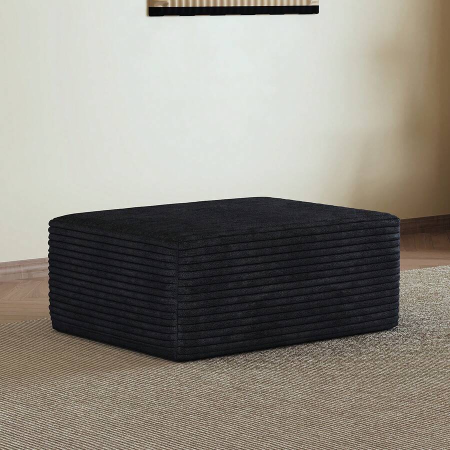 Y165-OTTOMAN-BLACK 1 Ottoman Black - 黑色 - 查看 1
