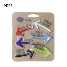6pcs Arrow Fridge Magnet Set - 3D Magnetic Memo Holder, Suitable For Refrigerator, Kitchen Decoration Magnets, Can Be Used For Notes, Photos, Office Board... - View 10