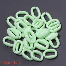 100pcs Acrylic Macaron Colorful Chain Buckle Open Loop Beads, Colorful U-Shaped Open Ring DIY Bracelet Necklace Pendant Chain Jewelry Accessories, Suitable For Holiday Party - Open Bead - View 15