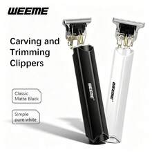 WEEME 1pc Wireless Hair Clipper T-Blade Trimmer Zero Gap Design Professional Haircutting Precise Trimming Beard Contour Trimmer With Guide Comb Attachment Portable Travel Styling Tool - Multicolor - View 1