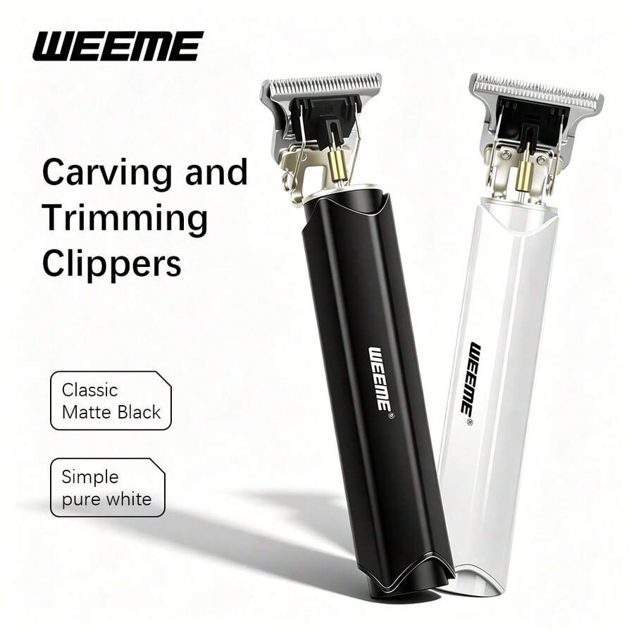 WEEME 1pc Wireless Hair Clipper T-Blade Trimmer Zero Gap Design Professional Haircutting Precise Trimming Beard Contour Trimmer With Guide Comb Attachment Portable Travel Styling Tool - Multicolor - View 1