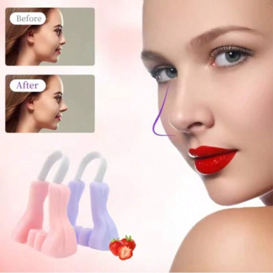 2/4pcs Nose Clip Corrector Massage Tool, Nose Bridge Lifting Shaping Clip, Painless - Multicolor - View 1