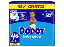 Dodot Bebé-Seco Extra T4+ 10-15kg 62 Un - 62 - View 1