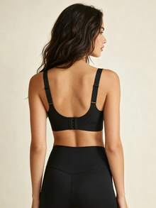 Lilivine 3pcs Women's Seamless Breathable Wireless Sports Bras - Full Coverage Non-Slip Lift Support, Comfortable Fit With Ribbed Details - Multicolor - View 2