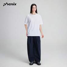 +Phenix 白色華夫格針織短袖女款 T-Shirt 2026SS 新款寬鬆上衣 - 米白色 - 查看 3