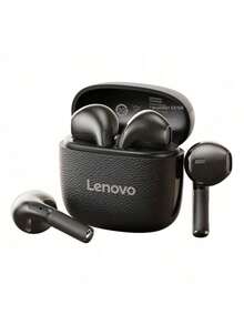 Lenovo EA166 蓝牙 5.4 耳机：高品质音效，智能降噪通话清晰，IPX5 防水防汗，超低延迟 - 黑色 - 查看 1