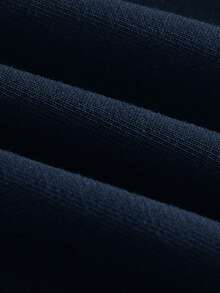 Sweatshirt Lengan Panjang Berkerudung dengan Resleting Penuh untuk Pria, Atasan Kasual Serbaguna untuk Beraktivitas di Luar Rumah. - Navy Blue - View 5