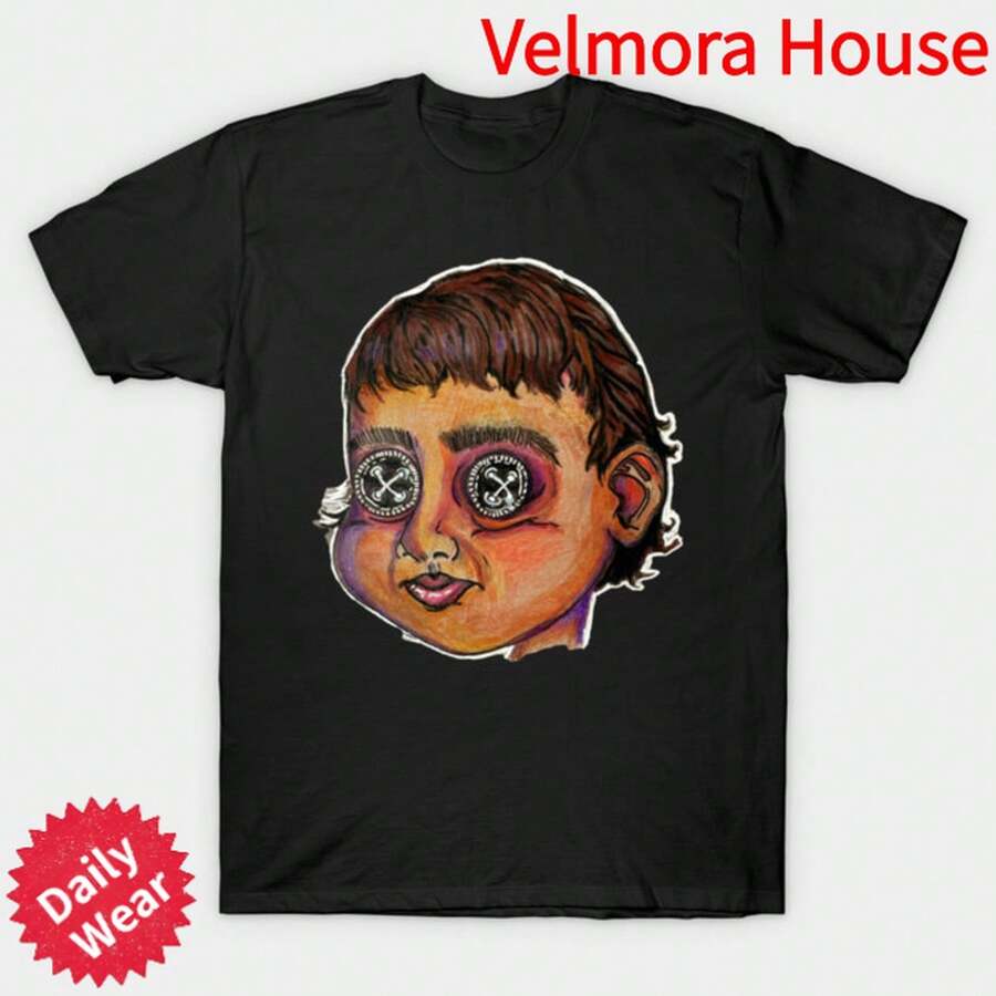 Baby Head T-Shirt By Dark Twinz   Women Women Short Sleeve Casual Tee Black Summer Party Outfit - Black - View 1