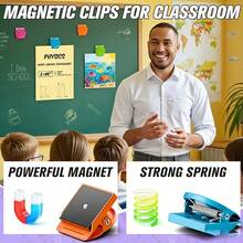 5/10pcs Heavy Duty Metal Magnetic Clips, Dopamine Multicolor Round Strong Grip Refrigerator And Whiteboard Folder Clips, Cute Multifunctional Photo, Memo, Bill And Food Bag Organizer Clips, Suitable For Home, Kitchen, Office, Classroom, Storage Cabinet And Cruise Cabin - View 7
