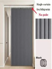 Foldable Door Curtain Partition Windproof Privacy Curtain, With Hanging Rings And Ties, Available In Multiple Colors, Suitable For Use As Room Divider Or Decorative Item In Living Room, Bedroom And Kitchen - DSV - View 9
