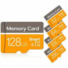 Memory Card,128GB,256GB,64GB, 32GB TF Card For Tablets, Digital Cameras, Cell Phones, Laptops, PCs, Car Stereos, Game Consoles, And Audio Devices - Orange Gray - View 1
