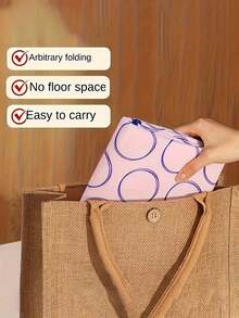 1pc Foldable Ironing Pad, Heat-Resistant Ironing Board For Home Bed Sheets And Clothes, Waterproof Anti-Slip Hanging Soft Ironing Mat For Home And Travel - Multicolor - View 5