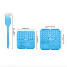 1pc Dog Licking Mat, Slow Feeder Mat, Sauce Licking Mat, Suction Cup Slow Feeder Mat, Silicone Slow Feeder Mat, Pet Dog Licking Mat, Halloween, Christmas - Multicolor - View 6