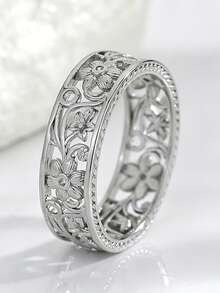 1pc Vintage Ring Women's Wedding Engagement Party Jewelry Valentine's Day Gift - 1# - View 12