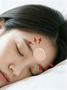 1-18pcs Self-Adhesive Nighttime Forehead Patches, Reusable Elastic Silicone Patches, Suitable For Forehead And Full Face, Washable, Smooths Fine Lines And Forehead Wrinkles, Skincare Accessory, Essential Travel Facial Care Product - One Size Fits All - View 3