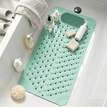 1pc Non-Slip Massage Bathtub Mat With Massage Foot Pad, Durable PVC Suction Cup Shower Mat, Bathroom Safety Mat, Suitable For Home Toilet, Anti-Slip Safety Design, Rectangular Shower Mat And Bathroom Non-Slip Mat - Multicolor - View 5