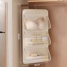 Tas Penyimpanan Pakaian Dalam Gantung, Tas Penyimpanan Kaus Kaki, Pakaian Dalam, Bra, Kantong Jala Multi-Lapisan 3-in-1, Tas Penyimpanan Organizer Gantung Lemari Multifungsi - MultiWarna - View 13