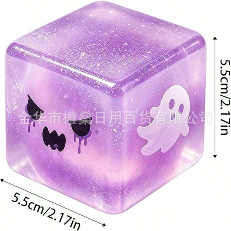 5pcs Halloween Cube Creative Squeeze Toy - Multicolor - View 1