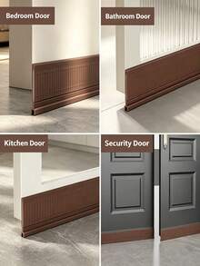 1 buah Strip Segel Bawah Pintu, Tahan Air, Anti Serangga, Anti Debu, Anti Angin, Isolasi Termal, Pemasangan Mudah, Strip Segel Pintu Kedap Suara, Cocok Untuk Pintu Kamar Tidur, Hotel Dan Rumah - A - View 6