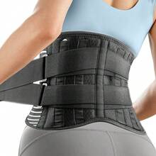 1pc Back Brace For Lower Back Brace, Breathable Waist Brace Adjustable Lumbar Support Belt For Men Women - Multicolor - View 5