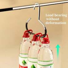 5/1pc Multi-Functional Anti-Slip Metal Round Hook, Suitable For Hats, Underwear, Ties, Scarves And Belts, Can Be Used As Storage Rack For Home, Dorm, Hotel, Bathroom, Bedroom And Closet - Multicolor - View 11