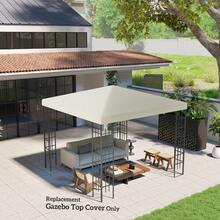 3 X 3 M Replacement Gazebo Canopy - Cream White - T0001-01-2726 - View 2