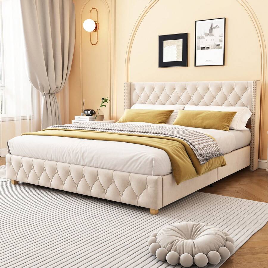 Bases de cama - Beis - Ver 1