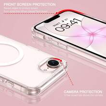 透明不泛黃軟殼手機殼，相容 iPhone 17e 16e 7 8 Plus SE 2020 SE 2022，防震防摔透明手機殼，適用於 iPhone 18 Pro Max 17 Pro Max 16 Pro Max 15 13 14 11 12 XS Max - 無色 - 查看 3